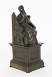 Antique Italian Grand Tour Patinated Bronze Sculpture of St Peter 19th Century