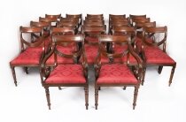 Vintage Set 22 Regency Revival Swag back Dining Chairs 20th Century