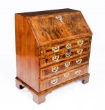 Antique Fine George II Burr & Figured Walnut Bureau C1730 18th Century