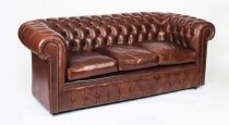 Bespoke English Button Back Leather Chesterfield Hazel