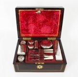Antique Victorian Coromandel Gentleman& 39 s Vanity Case Box Circa 1840 19th C
