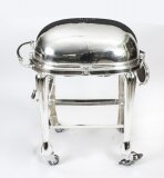 Antique Art Deco Silver Plated Beef Carving Trolley Cart by Elkington C1930