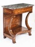 Antique Dutch Floral Marquetry Console Pier Table 19th C