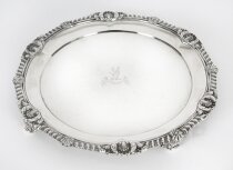 Antique Paul Storr George III Sterling Silver Salver 1811 19th Century