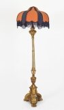 Antique Italian Giltwood Torhchere Standard Lamp Early 19th C