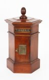 Vintage Hexagonal Country House Pillar Post Letter Box Cabinet 20th Century