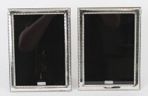 Vintage Pair of Neo classical Silver Sterling Photo Frames Harry Frane