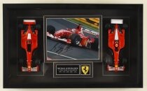 Vintage Signed Schumacher & Ferrari Photo & Certificate 2002