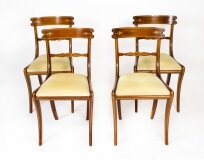 Vintage Set 4 Regency Revival Dining Chairs by William Tillman 20th C