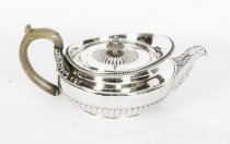 Antique Rare Georgian Sterling Silver Teapot by Paul Storr 1817 19th Century