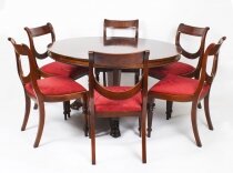 Antique William IV Centre Table by Gillows & 6 Chairs C1830 19th C