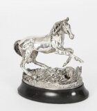 Vintage Elizabeth II Sterling Silver Figure of a Horse 1977 20th C