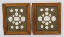 Antique Pair of Framed Grand Tour Intaglios Early 19th Century