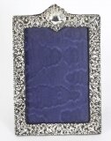 Antique Edwardian Sterling Silver Photo Frame dated 1901 19x13cm
