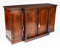Antique English Regency Flame Mahogany Sideboard Early 19th Century