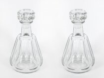 Vintage Pair of Harcourt Talleyrand Crystal Decanters by Baccarat Mid 20th C