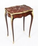 Antique French Louis Revival Marble Top & Ormolu Occasional Table 