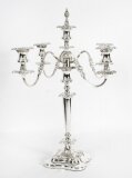 Antique Victorian Silver Plate Candelabra Centerpiece 19th C