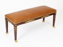 Antique Decorative Ormolu Mounted French Empire Duet Stool C1830