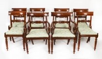 Antique Set 8 Regency Period Dining Chairs C1830 19th Century