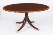 Antique 5 ft Oval Mahogany Tilt top Dining Table Circa 1900