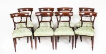 Antique Set 8 English William IV Barback Dining Chairs Circa 1830 19th C