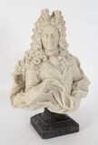 Antique Alabaster Portrait Bust of Philip V of Spain C1920