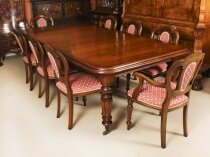 Vintage Extending Dining Table & 8 Admiralty Dining Chairs 20th C