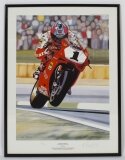 Large Print of Carl Fogarty on Ducati by Colin Carter 1995