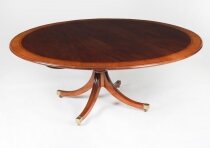 Vintage William Tillman 5ft6 Diameter Regency Revival Dining Table 20th C