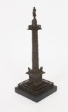 Antique French Grand Tour Ormolu Bronze Model of Vendome Column 19thC