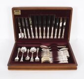 Vintage Canteen x 6 Silver Plated Cutlery Set Unused 20th Century