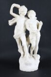 Antique Marble Sculpture of Two Siblings 20th Century