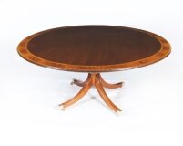Vintage 5 ft 3& 34 Diam Dining Table by William Tillman 20th Century
