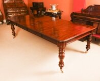 Antique 8ft6& 34 William IV Mahogany Extending Dining Table C1830 19th C
