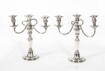 Antique English Silver Plate Candelabra Elkington & Co Circa 1920