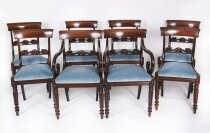 Antique Set 8 English William IV Barback Dining Chairs Circa 1830 19th C