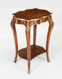 Antique French Louis Revival Marqutry Ormolu Occasional Table 