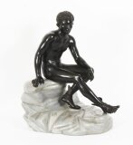 Antique Large Italian Grand Tour Bronze Sculpture Mercury Hermes 19thC