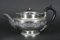 Antique Rare Georgian Sterling Silver Teapot by Paul Storr 1812 19th Century