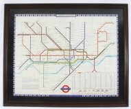 Vintage London Transport Tube Map By Paul Garbutt Circa 1963