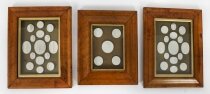 Antique Set of Three Box Framed Grand Tour Intaglios 19th C