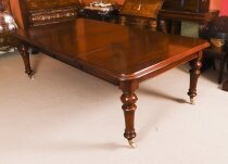 Antique 8ft Victorian Flame Mahogany Extending Dining Table C1870
