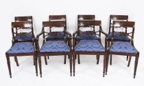 Antique Set 8 Regency Period Dining Chairs C1820 19th Century