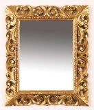 Antique Italian Giltwood Florentine Mirror 19th Century 69 x 59cm