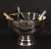 Antique Art Deco Silver Plated Champagne Wine Cooler Mappin & Webb 20th C