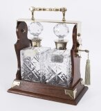 Vintage Victorian Silver Plated Tantalus SJ Rose & Son 20th Century