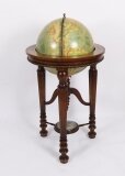Vintage Terrestrial Library Globe on Stand With Compass 20th Century