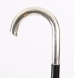 Antique Russian Silver Crook Handle Walking Stick Cane 89cm 35 Inches19th C