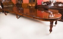Antique 15ft George III Cuban Flame Mahogany Extending Dining Table Circa 1810